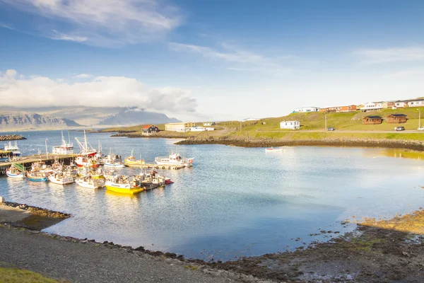 Djupivogur - маленьке рибальське містечко в Ісландії — стокове фото