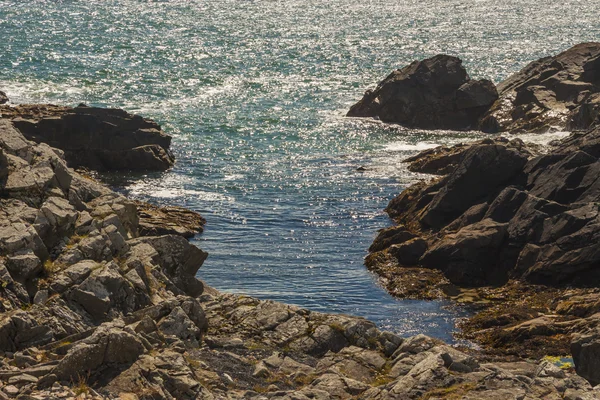 Oceano Atlântico - costa de Hvalnes, Islândia . — Fotografia de Stock