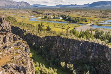 Thingvellir valley - Iceland. clipart