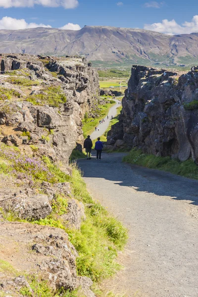 Valle del Thingvellir - Islanda . — Foto Stock
