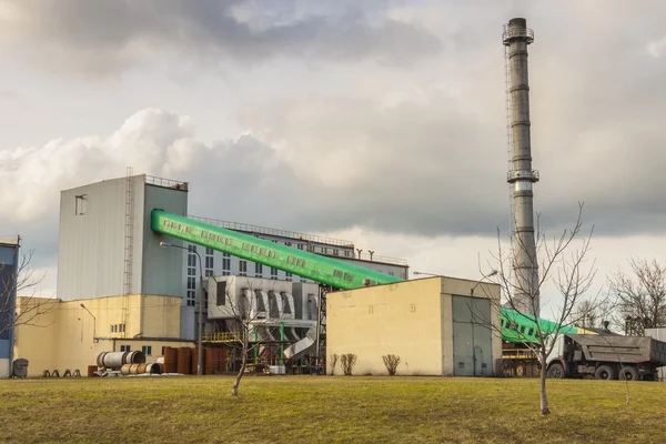Piccolo impianto di riscaldamento in Polonia . — Foto Stock