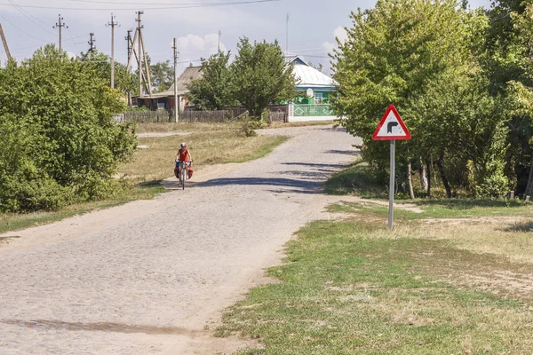 在乌克兰-欧洲乘自行车旅行. — 图库照片