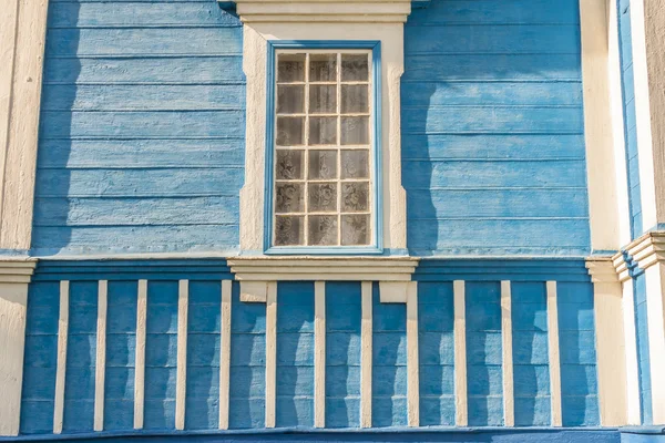 Wall of old wooden orthodoxy church - Ukraine, Europe. — Stock Photo, Image