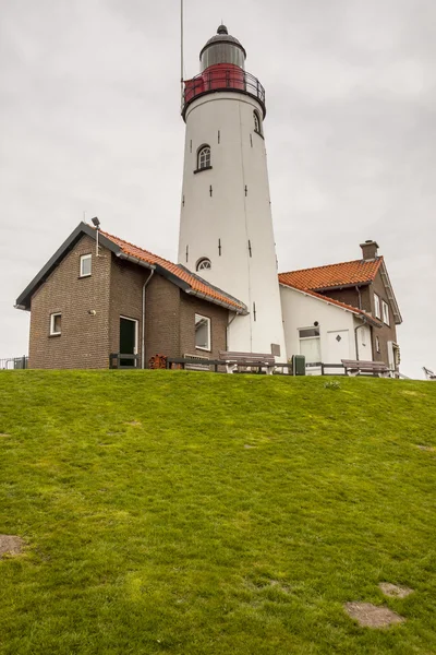 Deniz feneri urk Town - Hollanda. — Stok fotoğraf