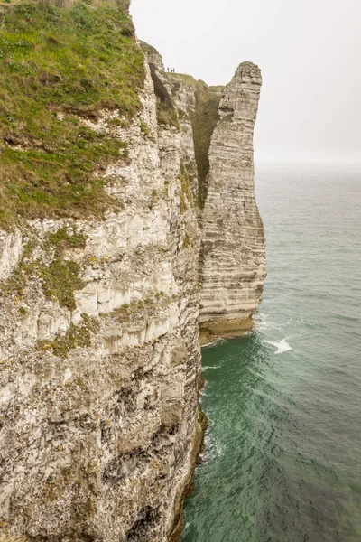 Etretat, Fransa cote d'albatre (kaymak gibi sahil) bir parçası olduğunu — Stok fotoğraf