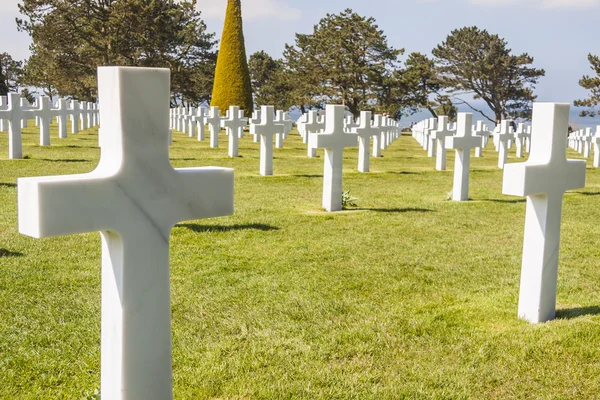 Cementerio militar - Omaha Beach, Normandía Francia . —  Fotos de Stock