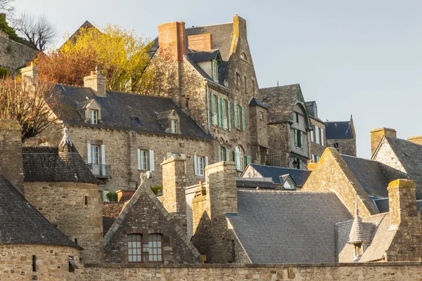 Fragment of village under the monastry on the Mountain Saint Mic — Stock Photo, Image