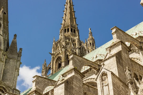 Cathedral of Our Lady of Chartres (Cathédrale Notre-Dame de Cha — стокове фото