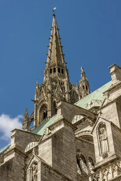 Cathedral of Our Lady of Chartres (Cathédrale Notre-Dame de Cha — Stock Photo, Image