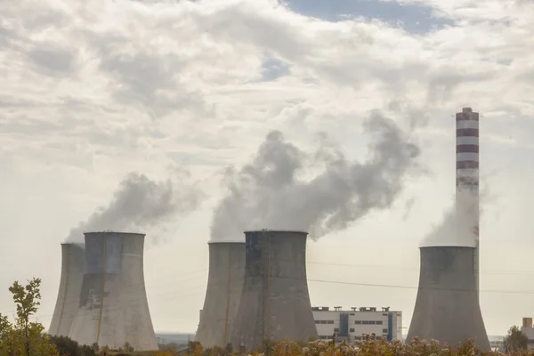 Centrale termica sul carbone - Polonia — Foto Stock