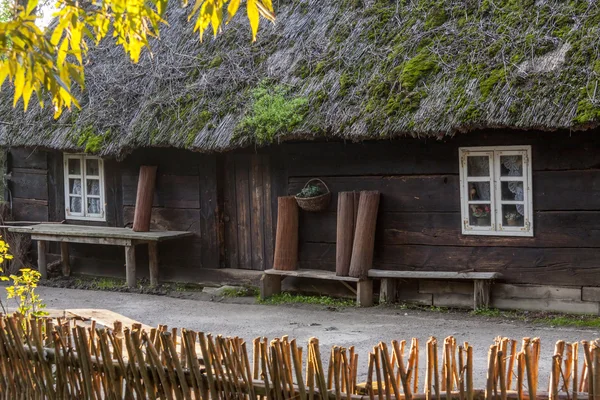 Biskupin architektonické muzeum - Polsko. — Stock fotografie