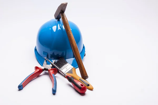 Workers tools - white background — Stock Photo, Image