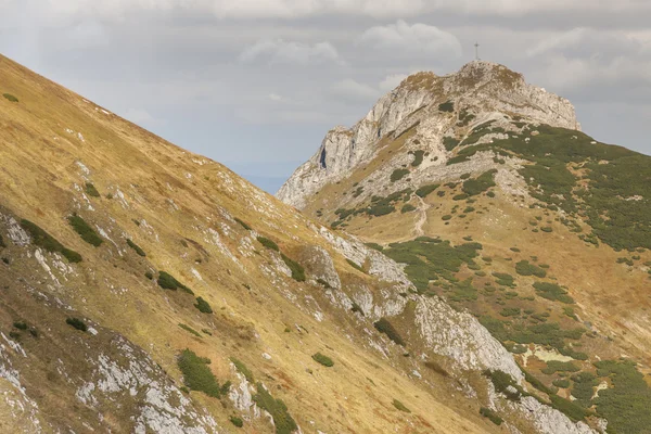 View from Kondracka Kopa to Giewont - Tatras Mountains. — Stock Photo, Image