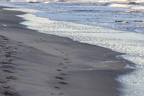 Playa en Mielno - Polonia . — Foto de Stock