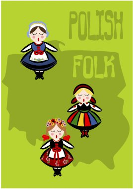 Polish folk - vector illustration. clipart