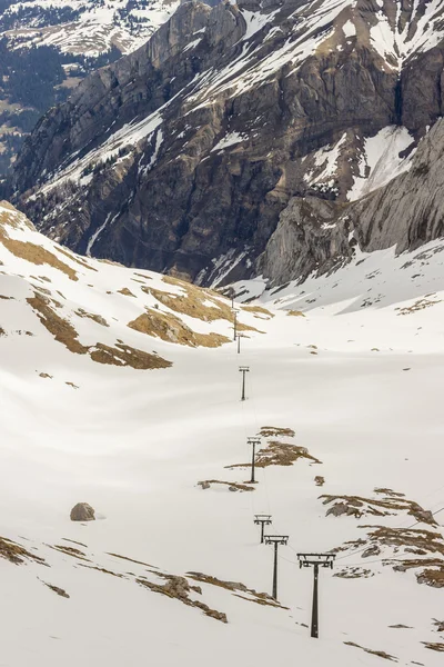 スキー エリア氷河デ ディアブルレ — ストック写真