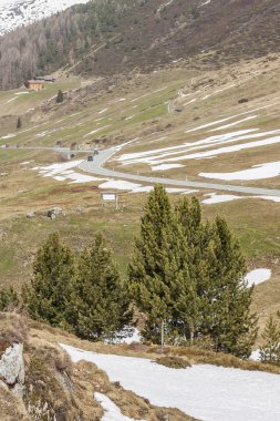 fluela geçmek - İsviçre.