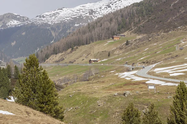 Pase Fluela - Suiza . — Foto de Stock