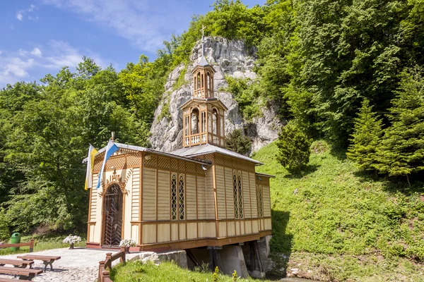 Capela de madeira velha em Ojcow - Polônia . — Fotografia de Stock