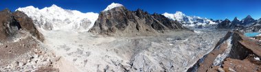 Cho oyu kamp itibaren gyazumba buzul ve mount cho oyu - everest trek - nepal göster
