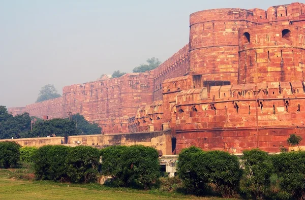 阿格拉堡是位于阿格拉，印度的教科文组织世界遗产站点 — 图库照片