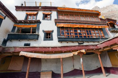 lingshed (lingshet, lingshot) gompa - Budist manastır zanskar vadi - ladakh - jamu ve Keşmir - Hindistan