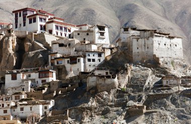 Lamayuru gompa - buddhist monastery in Indus valley - Ladakh - Jamu and Kashmir - India clipart