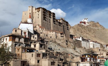 Leh palace - namgyal tsemo gompa - leh - ladakh - jammu ve Keşmir - Hindistan
