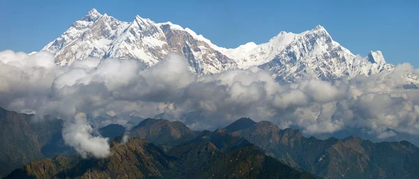 View of Annapurna Himal from Jaljala pass - Nepal - Asia — Stock Photo, Image