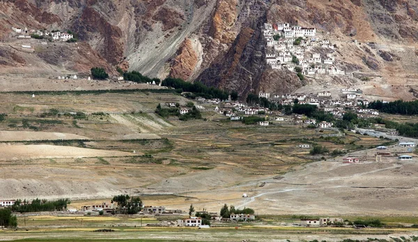 Karsha gompa - buddhist monastery in Zanskar valley - Ladakh - Jammu and Kashmir - India — Stock Photo, Image