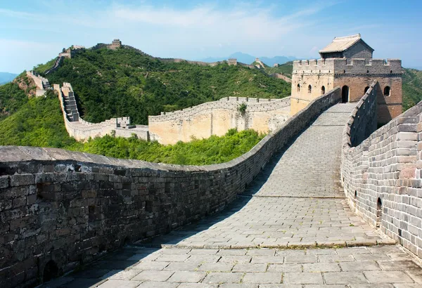 Великая стена - Китай Стоковая Картинка