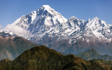 mount dhaulagiri - nepal görünümünü