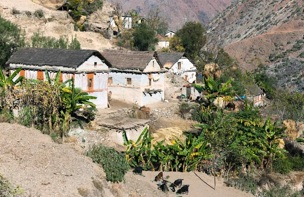 Villaggio di Aam - bellissimo villaggio nel Nepal occidentale — Foto Stock