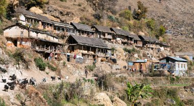 srikot Köyü - köy Batı Nepal