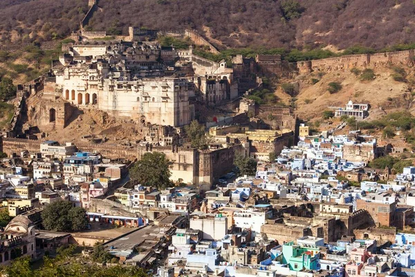Taragarh Fort Bundi Stad Typische Middeleeuwse Vesting Rajasthan India — Stockfoto