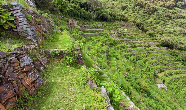 Choquequirao One Best Inca Ruins Peru Choquequirao Inca Trekking Trail — Stock Photo, Image