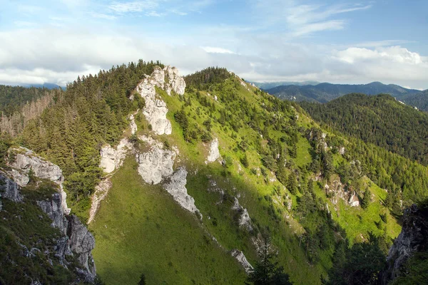 Velka Fatra山全景景观 Velka Fatra国家公园 斯洛伐克 喀尔巴阡山 Zadna奥斯特山 — 图库照片