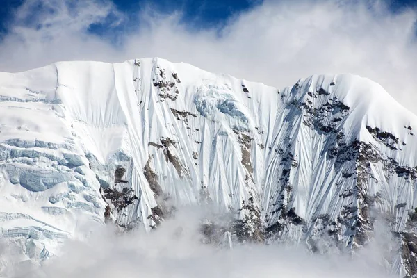 Вид Гор Гималаев Непала Белая Снежная Скала Горы Макалу Долина — стоковое фото