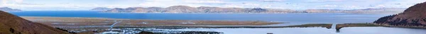 Titicaca Sjö Panoramautsikt Från Puno Stad Altiplano Peru — Stockfoto