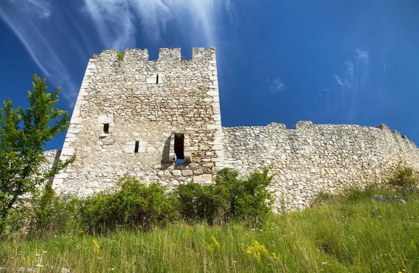 Spissky Hrad Castle Ruin Spisske Podhradie Town Village Spis Region — Stock Photo, Image