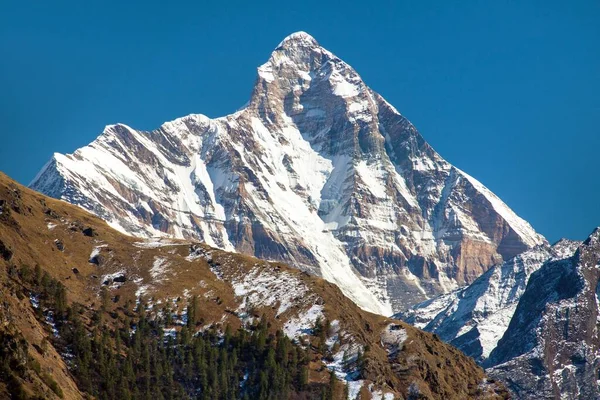Mount Nanda Devi One Best Mounts India Himalaya Seen Joshimath — Stock Photo, Image