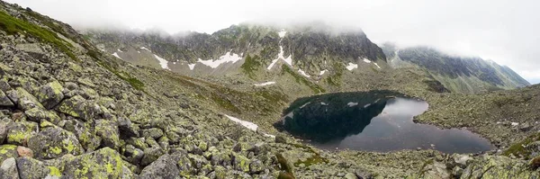 Capie Pleso Lac Mont Koprovsky Stit Vysoke Tatry Montagnes Carpathie — Photo