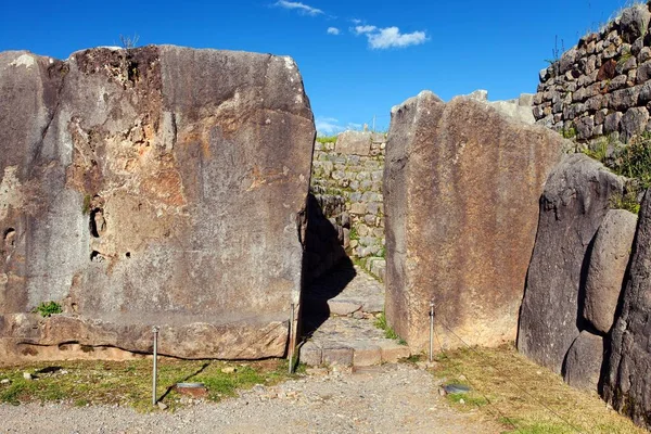 ササイハマンの眺め ペルーのクスコまたはクスコの遺跡 — ストック写真