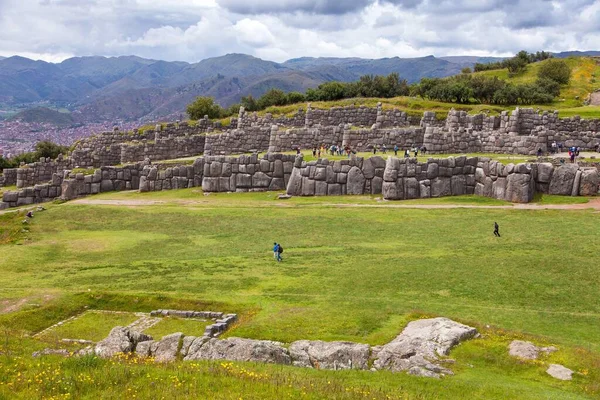 Vista Sacsayhuaman Ruinas Incas Cusco Cuzco Perú — Foto de Stock