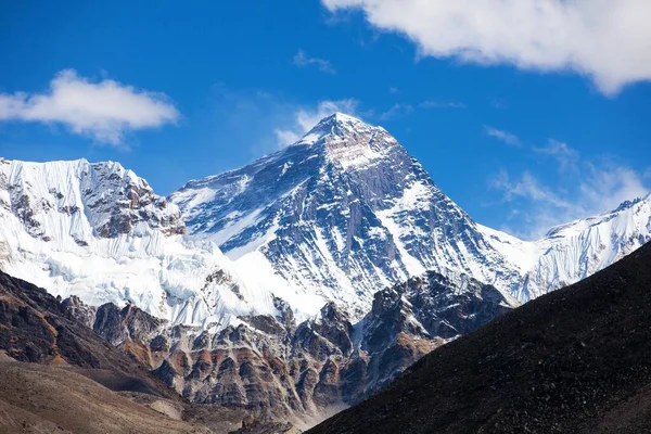 Вершина Горы Эверест Гокио Путь Базовому Лагерю Эверест Горы Непал — стоковое фото