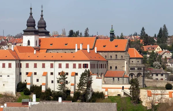 Gotiska Och Renässans Basilikan Sankt Procopius Třebíč Kloster Världsarv Tjeckien — Stockfoto