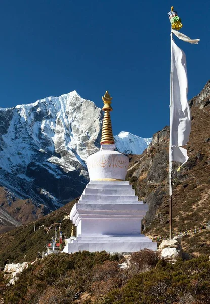 Thame Gompa Con Stupa Templo Monasterio Buddhist Valle Khumbu Caminata — Foto de Stock