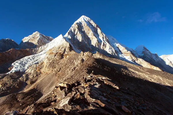 Avond Uitzicht Top Van Kala Patthar Berg Pumo Buurt Van — Stockfoto