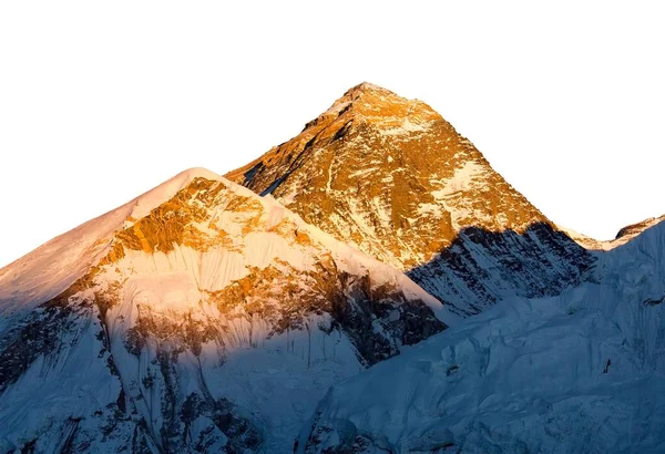 Mount Everest Einsam Weißen Himmel Abendpanorama Des Mount Everest Vom — Stockfoto