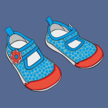 een paar schoenen van het meisje